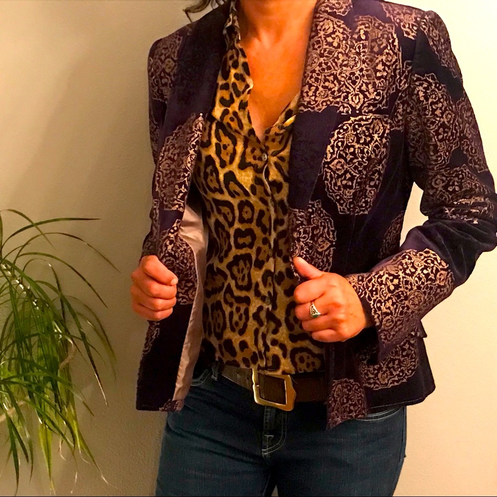 Kay Unger velvet blazer